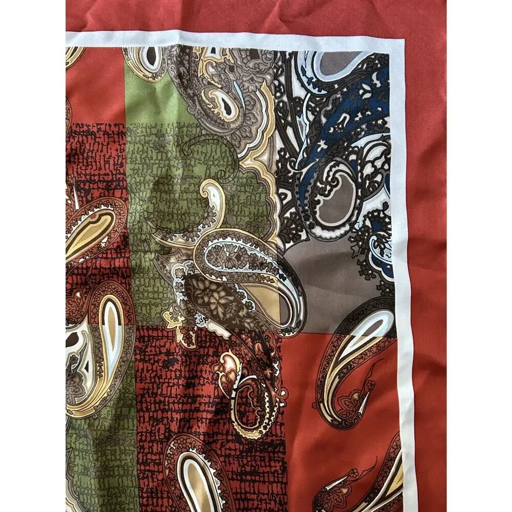 Vintage Doncaster Silk Square Scarf 34